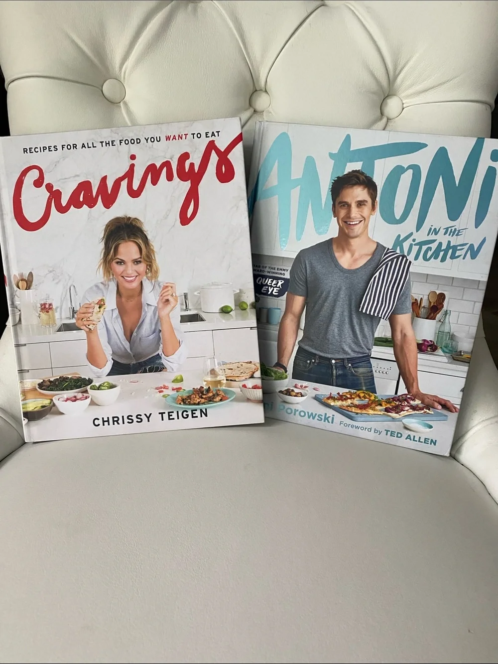 😍Set of 2- Cravings by Chrissy Teigen and Antoni in the Kitchen Cookbooks